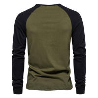 ttom Camisa de manga larga con chip, camisa casual de algodón para hombre - details 3