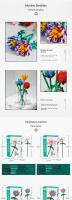Bloques de construcción flor inmortal tulipanes madre navidad día de san valentín día de la mujer regalos para damas - details 5