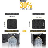 Armario Modular Portátil de 20 Compartimentos Guardarropa para Dormitorio con Barra para Colgar Ropa Compartimentos Más Profundos Aptos para Perchas - details 11