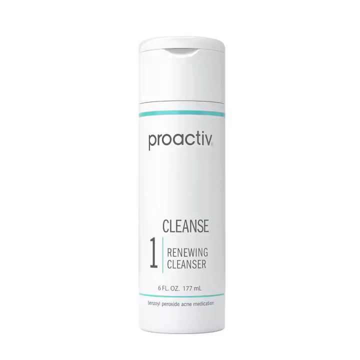 Proactiv Peróxido de benzoilo para lavado de cara, tratamiento para el acné, limpiador facial diario e hidratante de ácido hialurónico con cuentas exfoliantes - 1