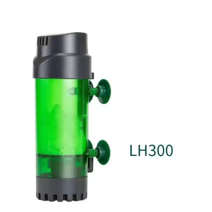 Filtro de cama fluidizada para tanque de peces con ventosa fuerte, filtro de plástico verde para acuario, filtros de esponja Bio, suministro de oxígeno - 1