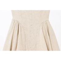 BUNO-Casual Chic vestido de mujer a cuadros Halter sin mangas drapeado cremallera Vestidos cortos nueva moda 2025 Primavera Verano vestido de vacaciones. - details 8