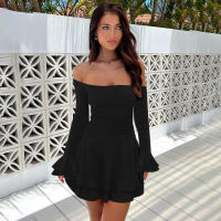 M23DS735 Vestido superior de color sólido plisado de cintura alta ajustado nuevo a la moda para mujer - details 30