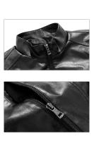 Chaifenko Chaqueta de Piloto Retro a Prueba de Viento Cuello Flip, Moda de Otoño Primavera, Material de Poliéster, Lavado en Máquina - details 5