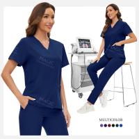 Ropa quirúrgica para Hospital, uniforme médico, conjunto exfoliante para mujer, accesorios para médico y enfermera, conjunto exfoliante para clínica Dental, ropa de trabajo para salón de belleza - details 21