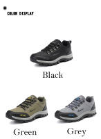 Zapatos de senderismo de marca para hombre, zapatillas de montaña para sendero al aire libre, malla antideslizante, transpirable, escalada en roca, zapatos deportivos atléticos - details 6