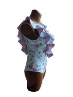 Traje de Baño de Una Pieza con Cuello en V y Estampado Floral Traje de Baño de Playa Tropical de Verano para Mujeres No Aceptable para Bebidas - details 6