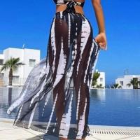 Vestido Sexy estampado para mujer, traje de baño con abertura y cordones, a la moda, novedad de 2024 - details 1