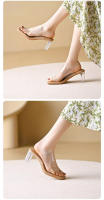 Sandalias de Hadas Transparentes Tacones Altos Comodidad para Pies Zapatos de Moda para Mujer y Hombre - details 8