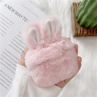 Funda de Protector de Orejas de Conejo de Peluche para Airpods Pro Caja de Carga Inalámbrica con Diseño de Conejo Accesorios de Electrónica - details 5