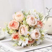 Flores de imitación de 30cm a la moda, modelo de terreno colorido, flores falsas, paisaje, modelo, ramo de boda, decoraciones de jardín - details 10