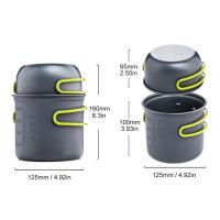 Utensilio de cocina para acampar y carretera, juego de villa ultraligero para exteriores, con cuchara plegable, tenedor, equipo de viaje para senderismo - details 8