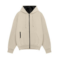 Sudadera con capucha de color sólido para hombre, suéter cálido con bolsillos, - details 20