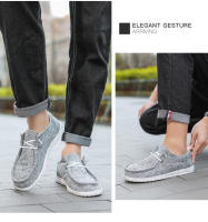 Dude Same Canvas Casual Zapatos de conducción de tela Lefu para hombre grandes - details 43