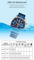 Reloj de Negocios Impermeable de Cuarzo CURREN 8351 Correa de Acero Inoxidable - details 8