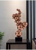 Escultura de Acero Inoxidable Abstracto Decoración de Hogar de 69cm Adorno de Año Nuevo - details 3