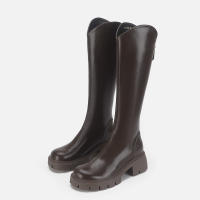Nuevas Botas Altas De Punta Redonda Con Suela Gruesa Y Tacón Grueso Para Mujer, Botas Vaqueras Occidentales Para Mujer. - details 10