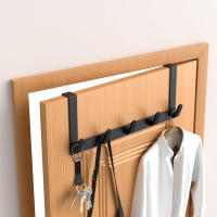 Gancho de pared de aluminio de Metal con brazos extendidos para el hogar, cocina y dormitorio, detrás de la puerta - details 1