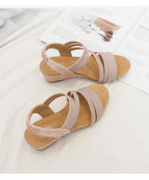 Sandalias de cuña para mujer, nuevas de verano, cómodas, de suela suave, Simia Roman, zapatos de plataforma impermeables, sandalias de una sola tira - details 10