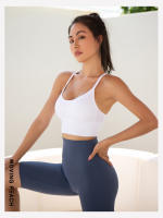 Movimiento de deportes sujetador sin costuras de soporte elástico Y diseño en forma de secado rápido de Yoga Fitness ABE - details 2