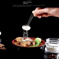Botella de cocina con tapa, organizador de sal, azúcar y pimienta en polvo, batidora, botella, recipiente, recipiente para condimentos - details 6