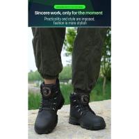Botas de trabajo indestructibles con puntera de acero para hombre, impermeables y seguras - details 4