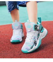 Zapatos de baloncesto antideslizantes para niños, zapatos deportivos transpirables, cómodos zapatos atléticos de entrenamiento de gimnasia, Zapatillas altas para niños - details 13