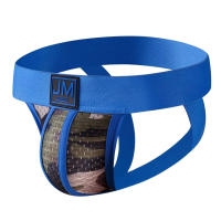 JOCKMAIL-ropa interior Sexy Gay para hombre, suspensorio, Tanga con anillo, Cuecas, Mascuas, calzoncillos transpirables de malla de cintura baja de arcoíris - details 23