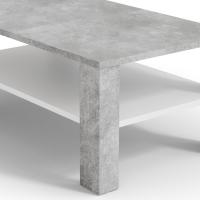 Mesa de sofá con estante, mesa de centro, mesa central, madera ecológica, diseño moderno, medidas: 100 x 60 cm - details 17
