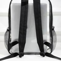 Mochila transparente de gran capacidad, Bolsa Escolar impermeable con cremallera, mango suave Visible, de Pvc, para exteriores - details 10