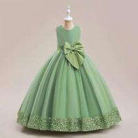Elegante Vestido de Princesa con Lentejuelas de Esponja Vestido de Fiesta para Niñas en Rosa para Bodas y Graduaciones - details 4