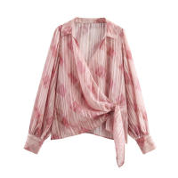 OUWU- Nuevo Abrigo Para Mujer: Blusa Frontal Con Detalles Plisados, Mangas Largas Y Dobladillo Asimétrico Para Un Look Moderno - details 1