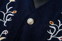 Chaleco Retro de Cuello en V Moda de Fiesta de Ocio para Hombres Material de Poliéster - details 6