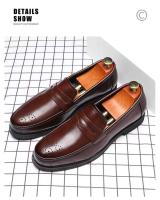 Zapatos de vestir informales de talla grande para hombre, nuevo diseño de boda Oxford, doble cuero - details 3