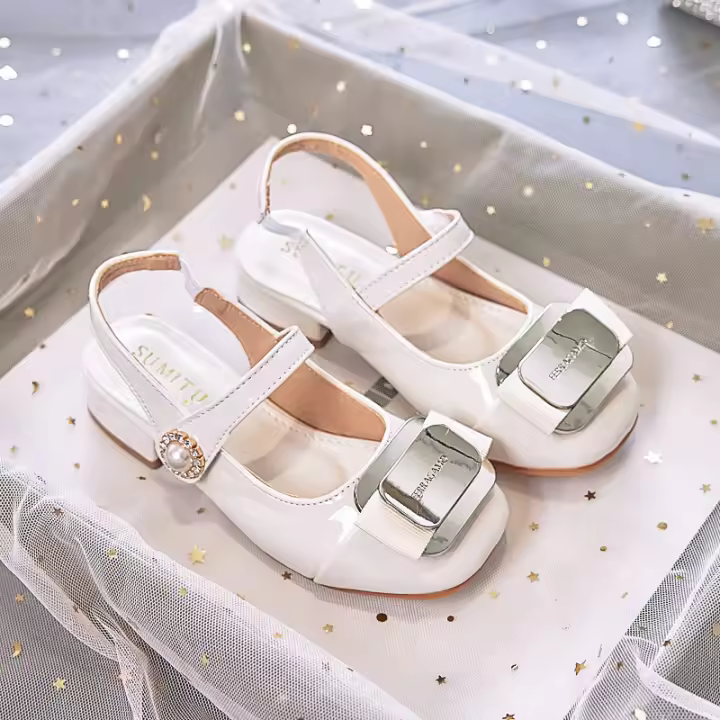 Zapatos de cuero para niños con vestido niña Mary Jane sandalias de moda - 1