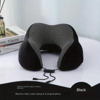 Almohada De Memoria De Poliéster U-Shaped Para Viajes Con Imagen De Coches Y Aviones Mágnetica Para El Cuello Tamaño Único - details 0