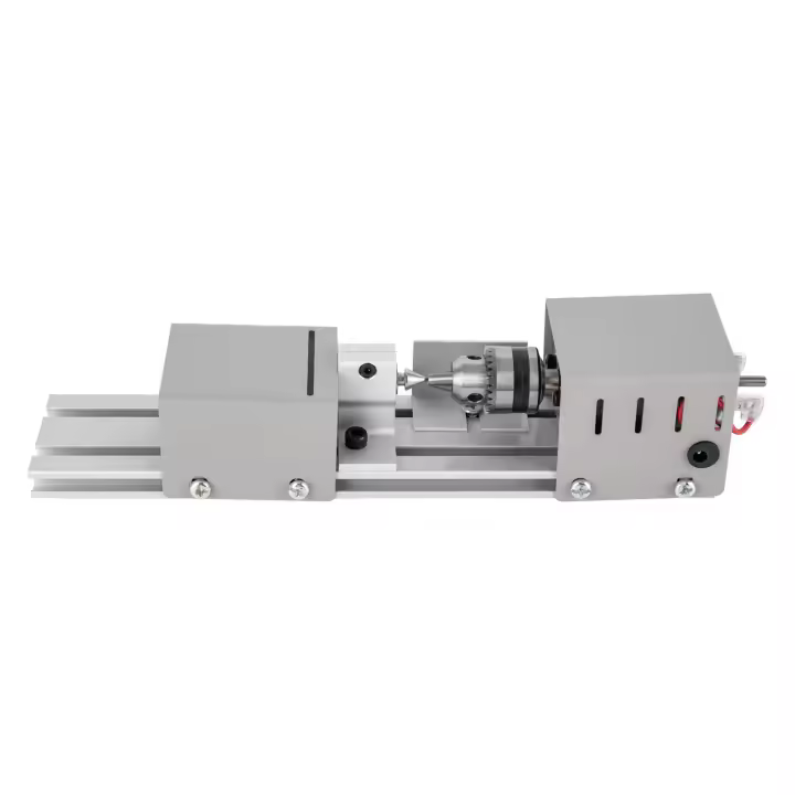 Minimáquina de torno de madera DIY, pulidora de cuentas, herramienta de corte de pulido superior de banco, DC12-24V, 100w, para Pera, almejas, Sándalo, 12" - 1
