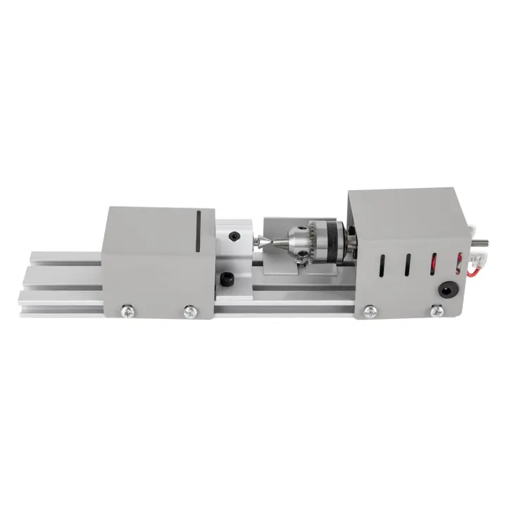 Minimáquina de torno de madera DIY, pulidora de cuentas, herramienta de corte de pulido superior de banco, DC12-24V, 100w, para Pera, almejas, Sándalo, 12" - 1