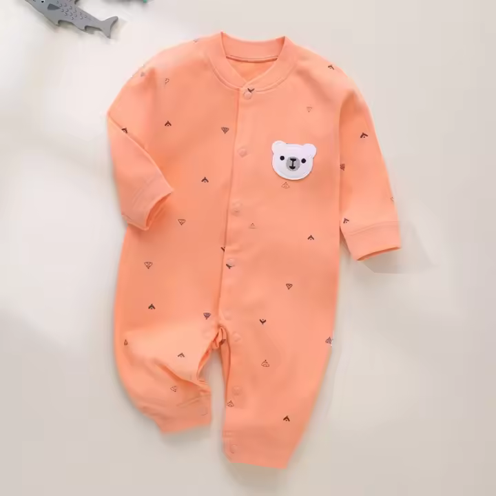 Ropa de bebé para recién nacido, monos decorativos de oso pequeño, artículos de algodón para niños de 0 a 24 meses - 1