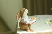 Colección diaria de Pascua para el hogar, figuritas de conejo en miniatura, adornos de mesa, jardín de hadas, Acción de Gracias - details 2