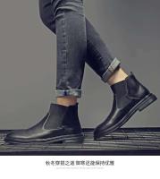 Botas Chelsea de cuero de ante premium para hombre, tobillo de moda de diseñador italiano, 2021 - details 3