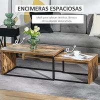 Juego de Mesa de Café de Metal Industrial Estilo de Salón Comedor Sala de Estar - details 3