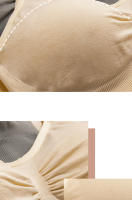 Sujetador de maternidad de talla grande para mujer, transpirable sin costuras para amamantar con realce, cierre frontal y correas ajustables. - details 16