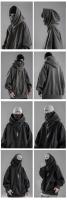 Sudadera de cuello alto bordada para hombre, sudaderas con capucha de Ninja japonés, ropa de calle con bolsillo de lana de Hip Hop, Sudadera con capucha Y2K de gran tamaño - details 3
