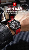 Reloj multifuncional nuevo de la marca suiza para hombre, reloj de cuarzo con correa de silicona. - details 4
