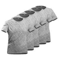 Pack 5 Camisetas de hombre deporte de verano manga corta rápido seco alto elástico ligero transpirable fitness running baloncesto camiseta - details 6