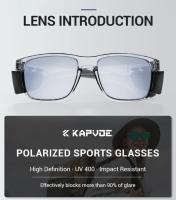 Kapvoe-gafas de sol polarizadas para hombre y mujer, lentes ligeras a prueba de viento, UV400, para ciclismo, senderismo y Pesca - details 4