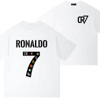 Camiseta de Manga Corta de Algodón Puro Xinjiang de Larga Pata Top Suelto para Verano Unisex - details 13