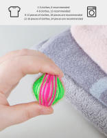 Bolas De Limpieza Para Lavadora 2/4pcs Eliminador De Pelo De Animales Reutilizable Filtro De Ropa Accesorio Para Lavadora Elimina Pelos Y Evita Enredos - details 9