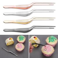 Pinzas de acero inoxidable con forma de codo para cocina, 1 piezas, para hornear, decoración de pasteles, Sugarcraft, Clip, cuentas de caramelo, Fondant, herramienta de decoración de flores - details 4